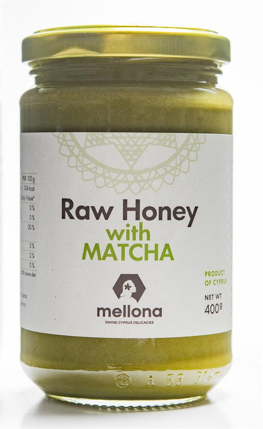 Mellona_Cypriot Raw Honey with Matcha Tea 400g