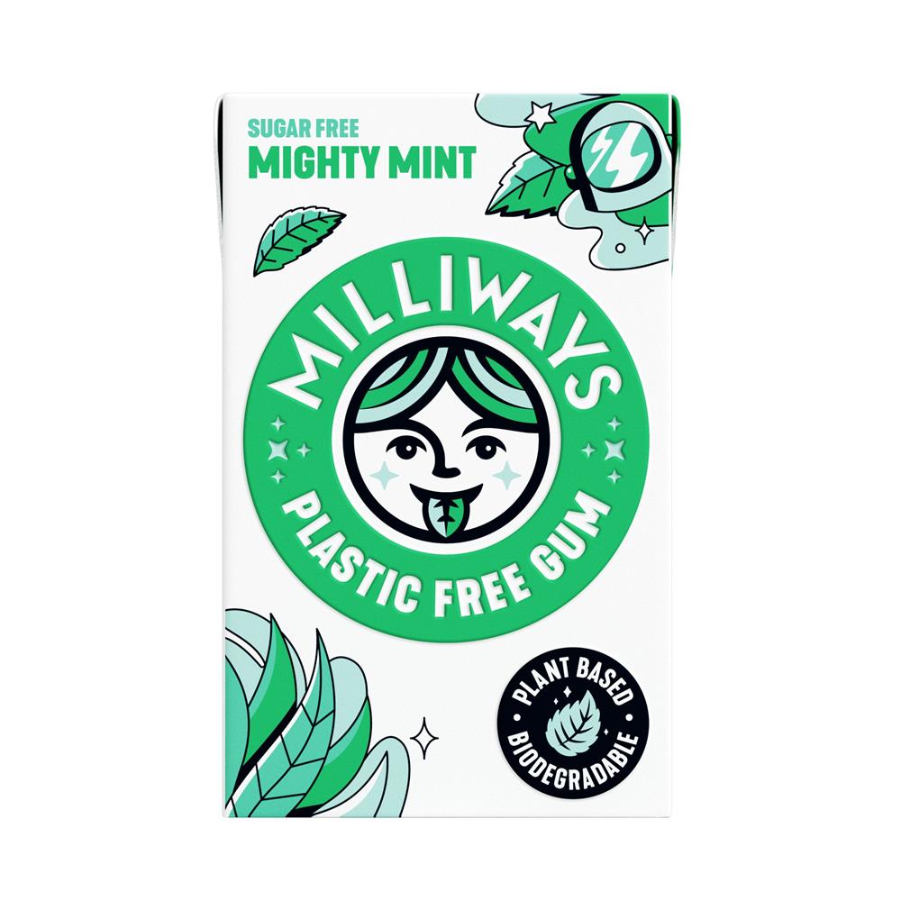 Milliways Food_Milliways Mighty Mint Chewing Gum 19g-pack of 12