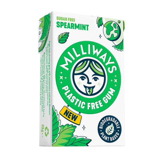 Milliways Food_Milliways Spearmint Chewing Gum 19g-pack of 12