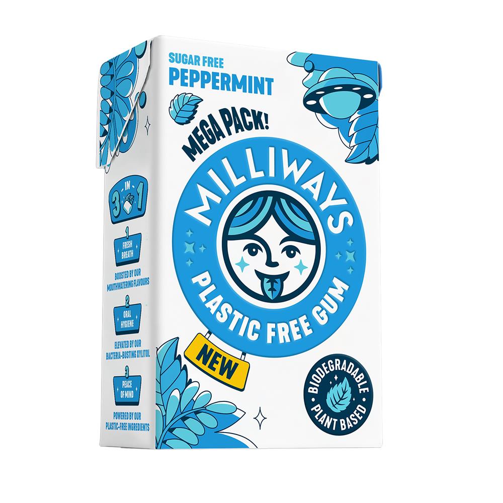 Milliways Food_Milliways Peppermint Chewing Gum Mega Pack 60g-pack of 10