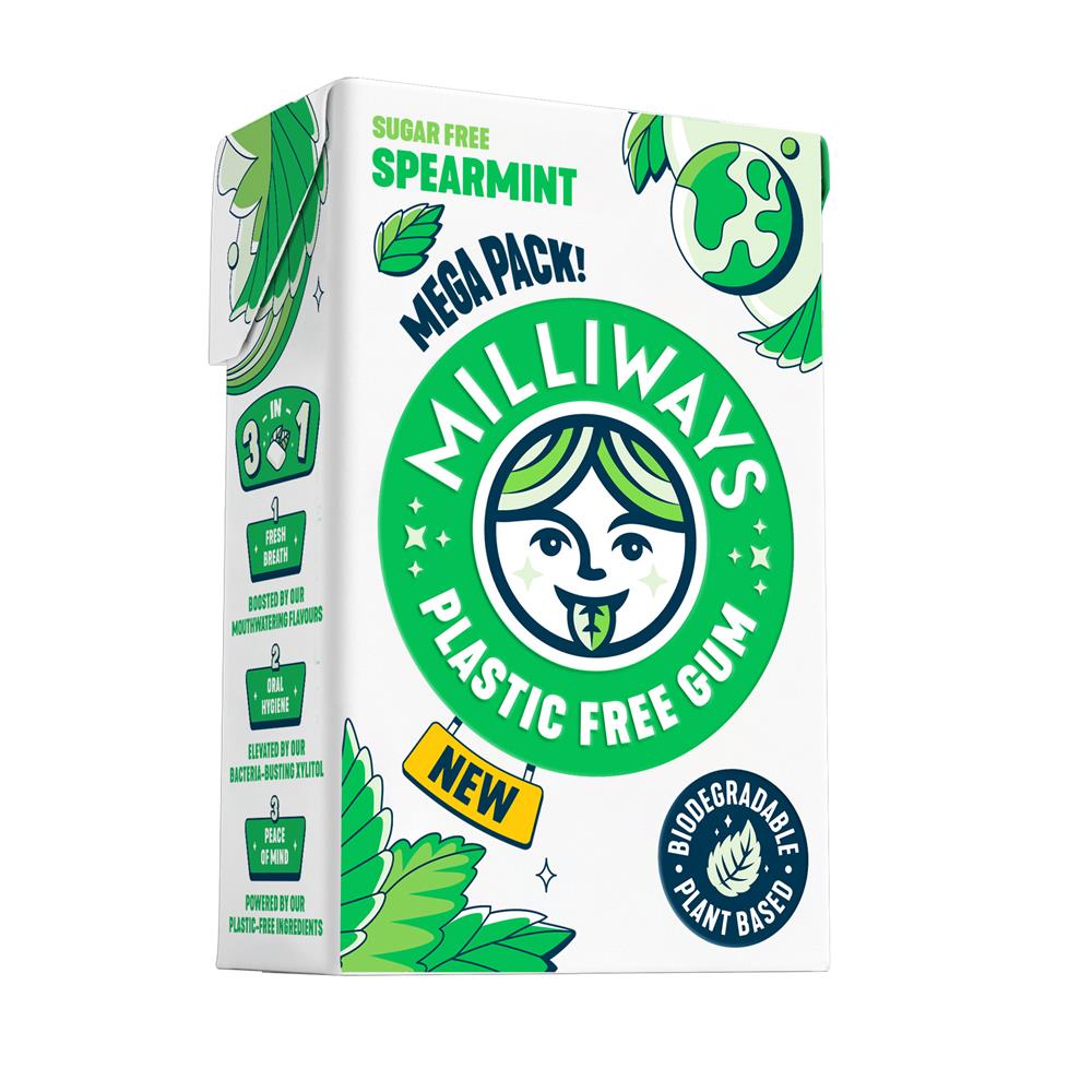 Milliways Food_Milliways Spearmint Chewing Gum Megapack 60g-pack of 10