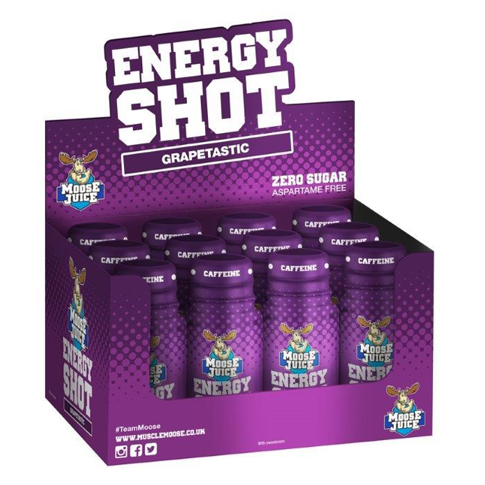 Muscle Moose Moose Juice Energy Shot 12x60ml Grapetastic