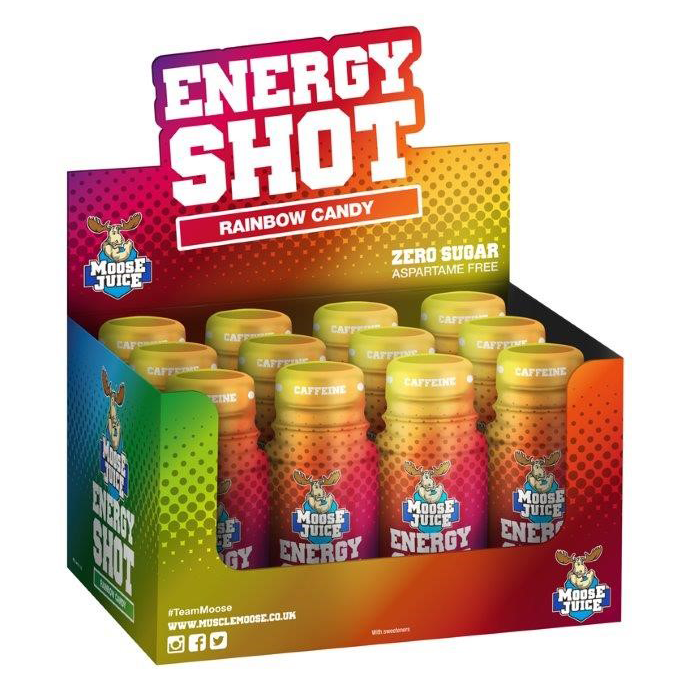 Muscle Moose Moose Juice Energy Shot 12x60ml Grapetastic