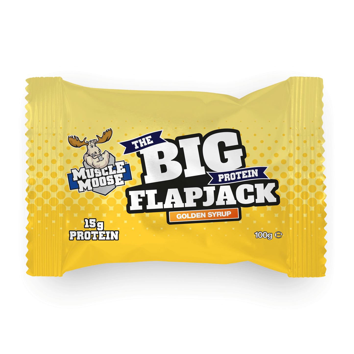 Muscle Moose Big Protein Flapjack 12x100g Golden Syrup