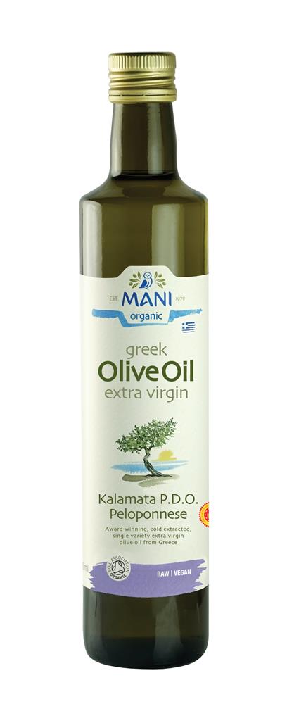 Mani_Organic Kalamata Extra Virgin Olive Oil 500ml