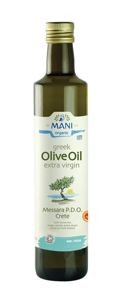 Mani_Organic Kalamata Extra Virgin Olive Oil ""Messara PDO"" 500ml