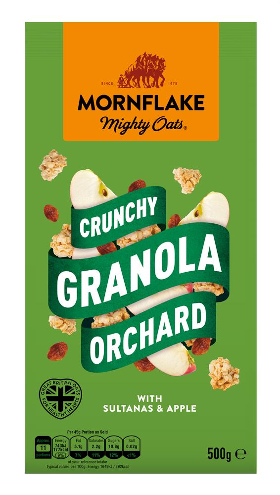 Mornflake_Orchard Apple Crunchy Granola 500g