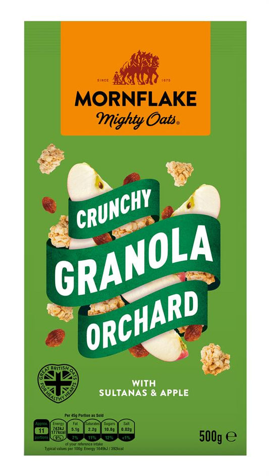 Mornflake_Orchard Apple Crunchy Granola 500g