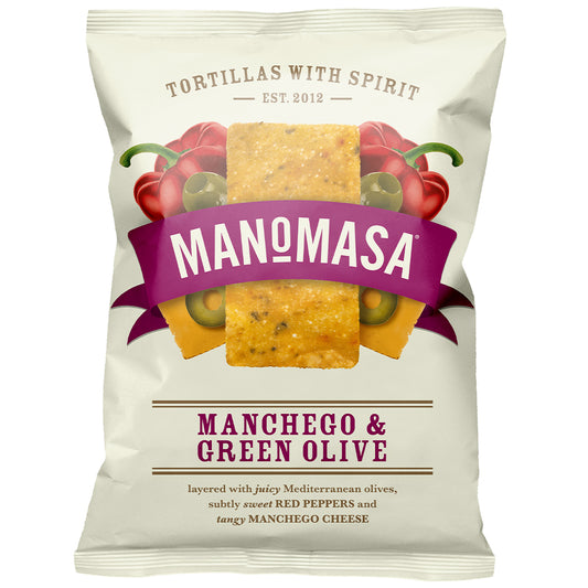 Manomasa_Manchego & Green Olive Tortillas 140g-Pack of 12