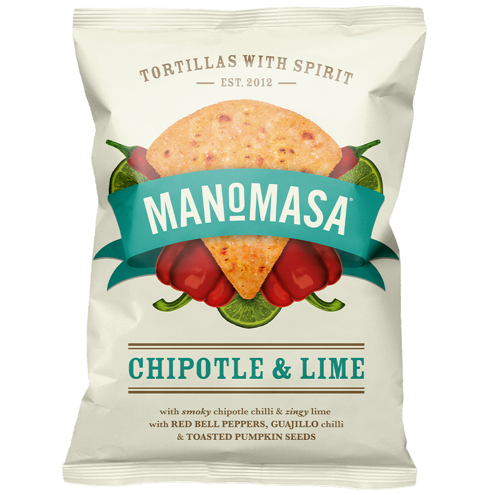 Manomasa_Chipotle & Lime Tortillas 140g-Pack of 10