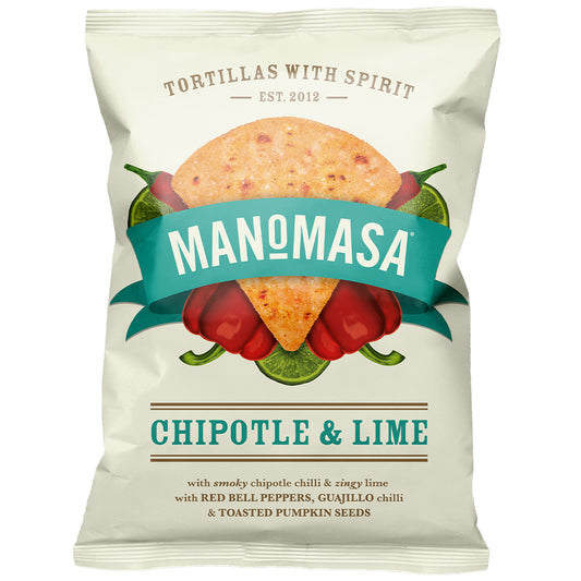 Manomasa_Chipotle & Lime Tortillas 140g-Pack of 10