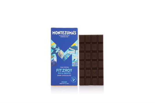 Montezumas Chocolate_FitzRoy Organic 74% Dark Chocolate 90g Bar-Pack of 4
