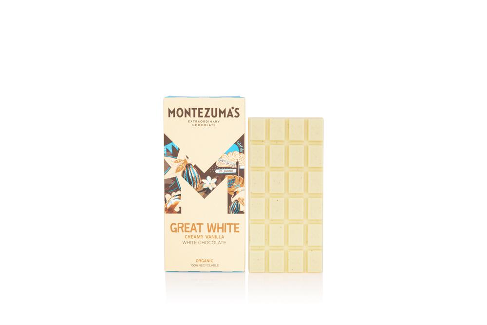 Montezumas Chocolate_Great White Organic Creamy White 90g Bar