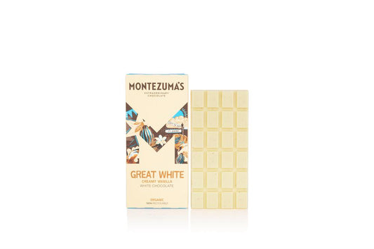 Montezumas Chocolate_Great White Organic Creamy White 90g Bar