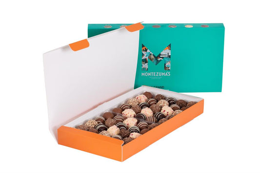 A collection of Milk Dark & White Chocolate Truffles 50 pieces