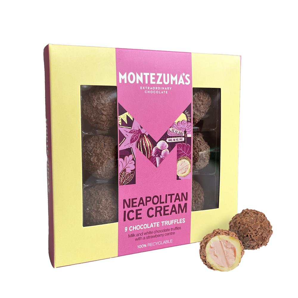 Neapolitan Ice Cream Truffles - Milk & white Chocolate Truffles 1