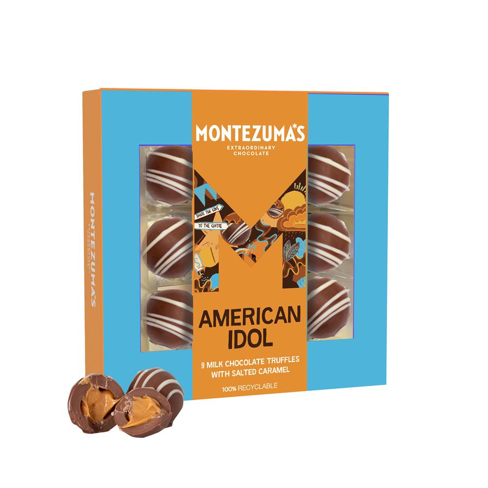 American Idol - 9 Milk Chocolate Truffles with Salted Caramel 120