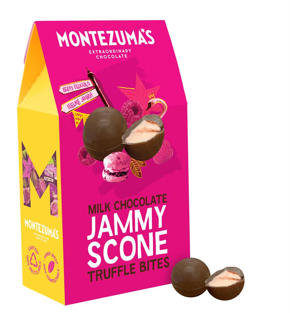 Montezumas Chocolate_Jammy Scone Truffle Bites 120g