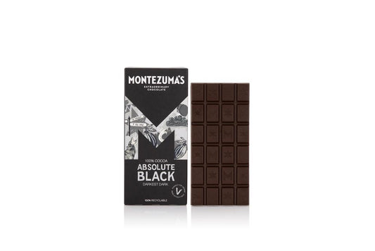 Montezumas Chocolate_Dark Chocolate Absolute Black 100% Cocoa 90g-pack of 4