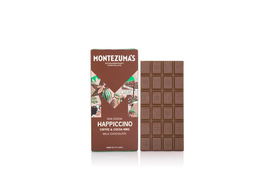 Montezumas Chocolate_Happiccinno Milk Chocolate with Coffee & Cocoa Nibs 90g