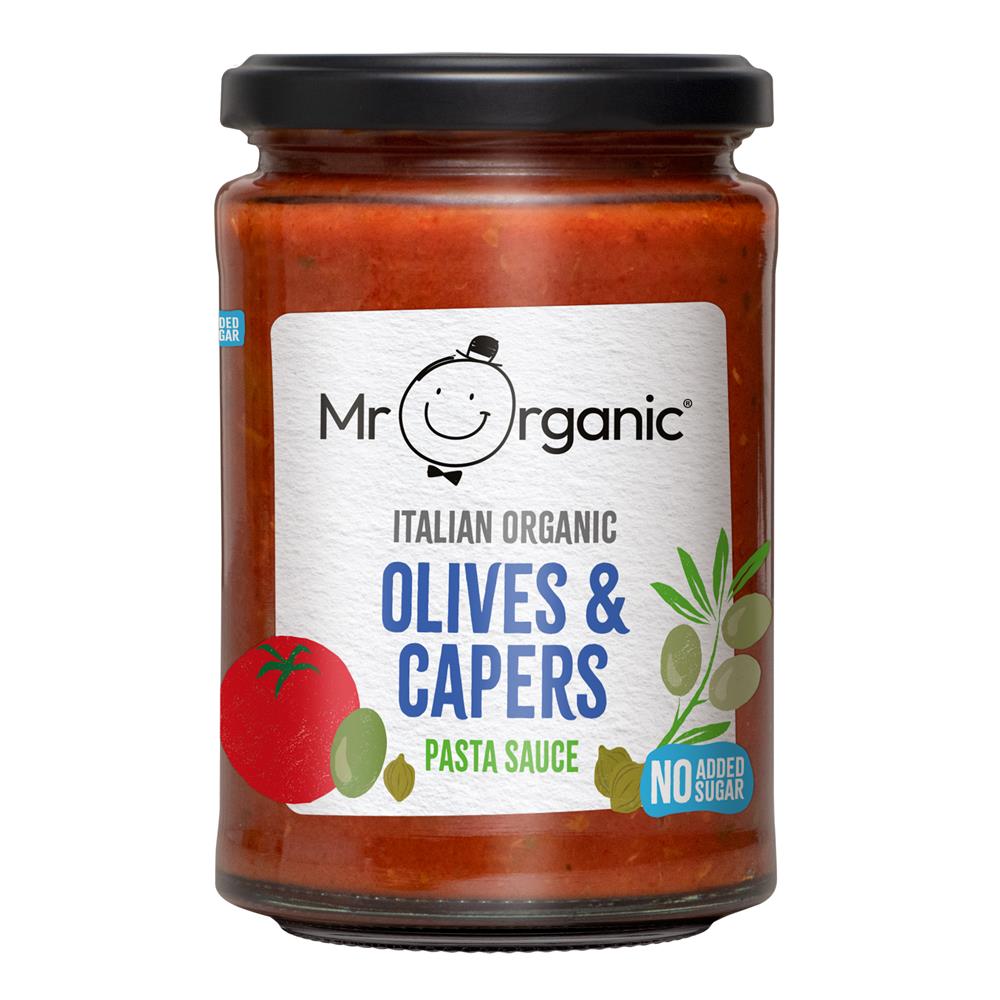 Mr Organic_Authentic Italian Olives & Capers Pasta Sauce jar 350g