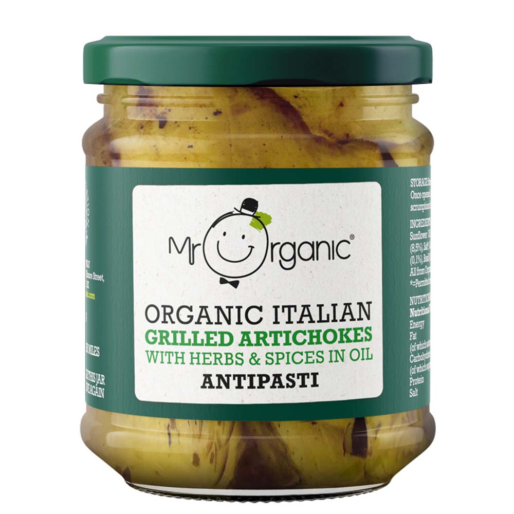 Mr Organic_Grilled Artichoke Antipasti 190g