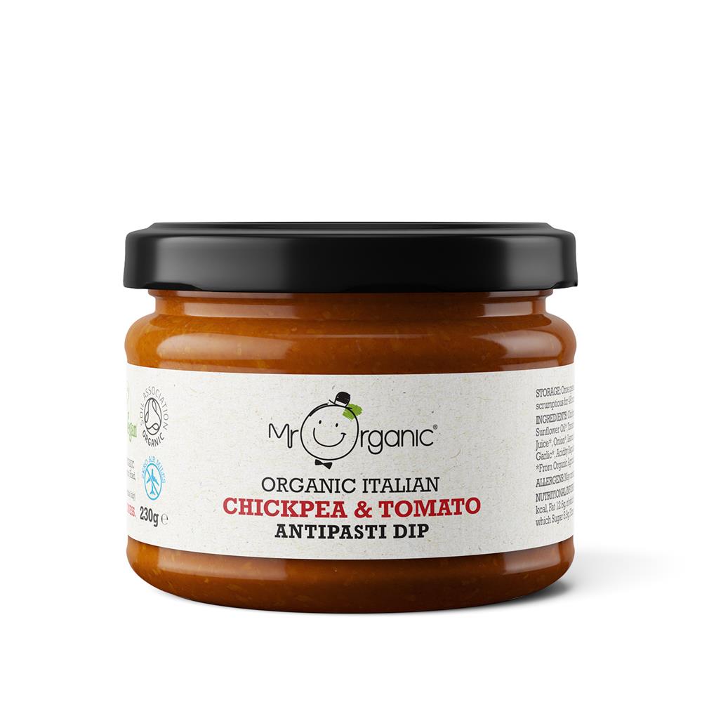 Mr Organic_Chickpea & Tomato Antipasti Dip 230g