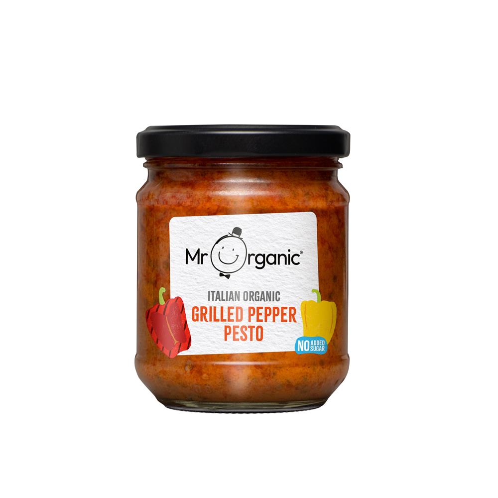 Mr Organic_Grilled Pepper Pesto 190g