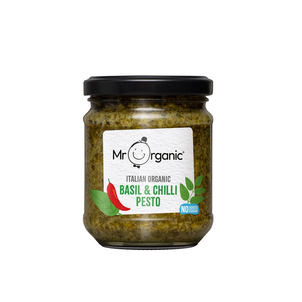 Mr Organic_Basil & Chilli Pesto 190g