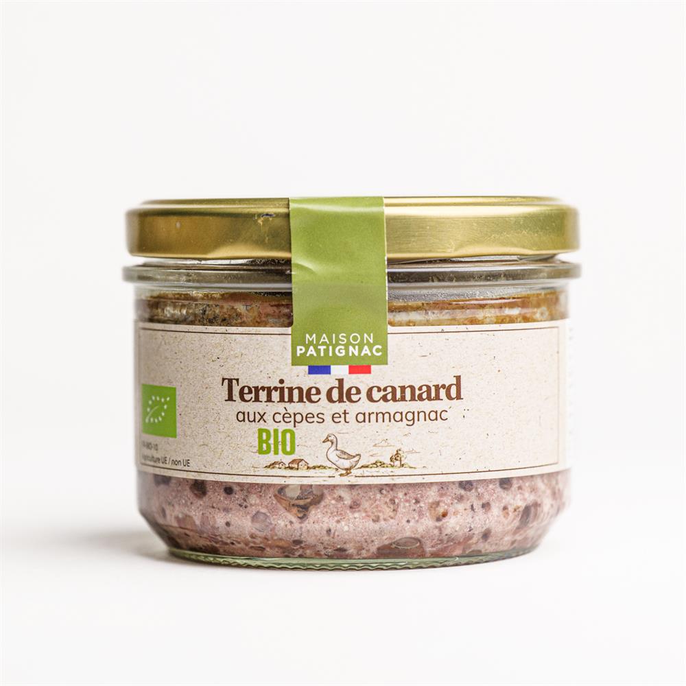 Maison Patignac_Organic Duck Terrine with Porcini Mushrooms and Armagnac 180g