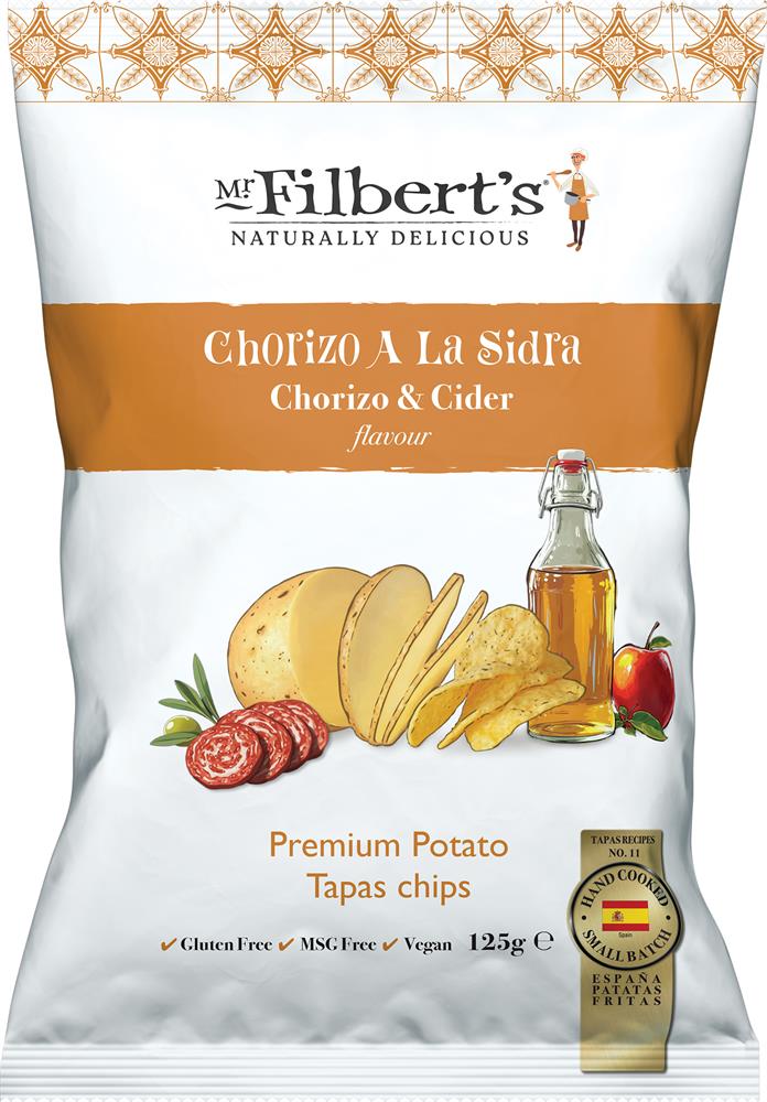 Mr Filberts_Mr Filberts Chorizo and Cider Flavour Crisps 125g-pack of 10