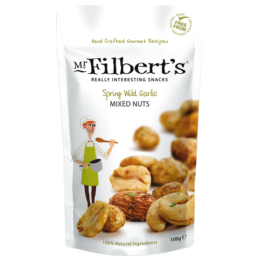 Mr Filberts_Spring Wild Garlic Mixed Nuts 100g-pack of 12