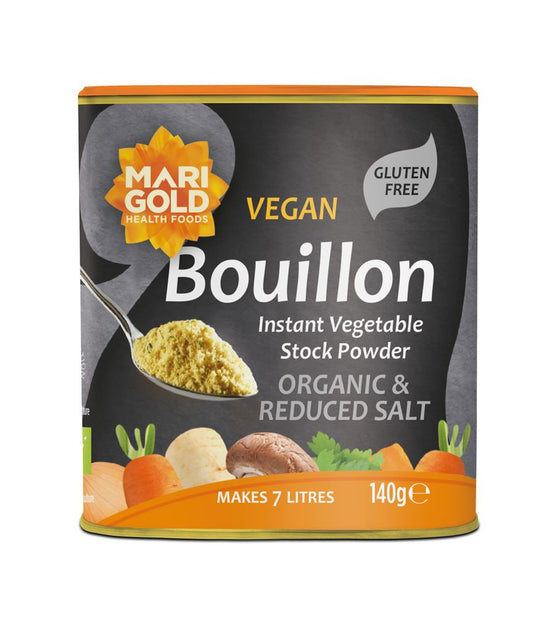 Marigold_Organic Less Salt Vegan Bouillon 140g Grey