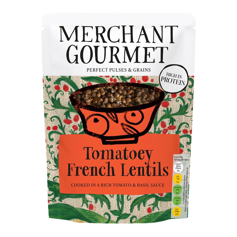 Merchant Gourmet_Puy Lentils Sundried Tomato & Basil 250g-pack of 6
