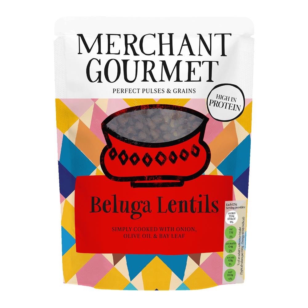Merchant Gourmet_Beluga Lentils Ready to Eat 250g-pack of 6
