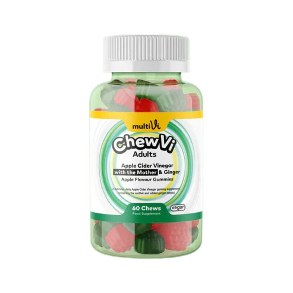 MultiVi_MultiVi ACV & Ginger Gummies Apple Flavour 60 Gummies