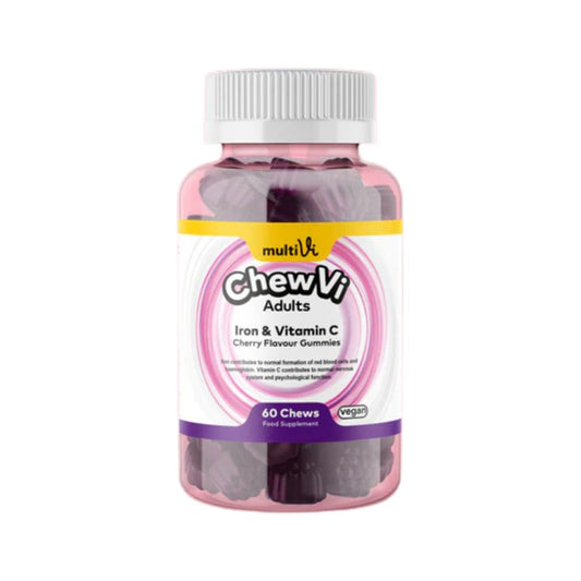 MultiVi_Iron & Vitamin C Gummies Cherry Flavour. 60 gummies