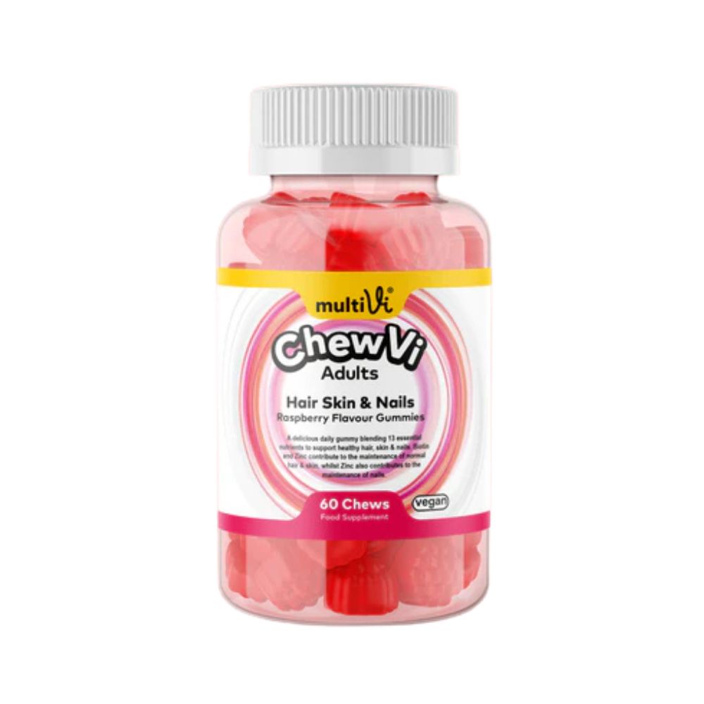 MultiVi_Hair Skin & Nails Gummies Raspberry Flavour. 60 gummies