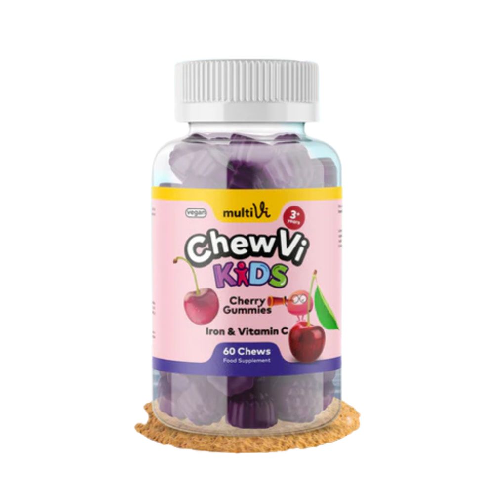 MultiVi_Iron & Vitamin C Cherry Flavour For Kids. 60 gummies
