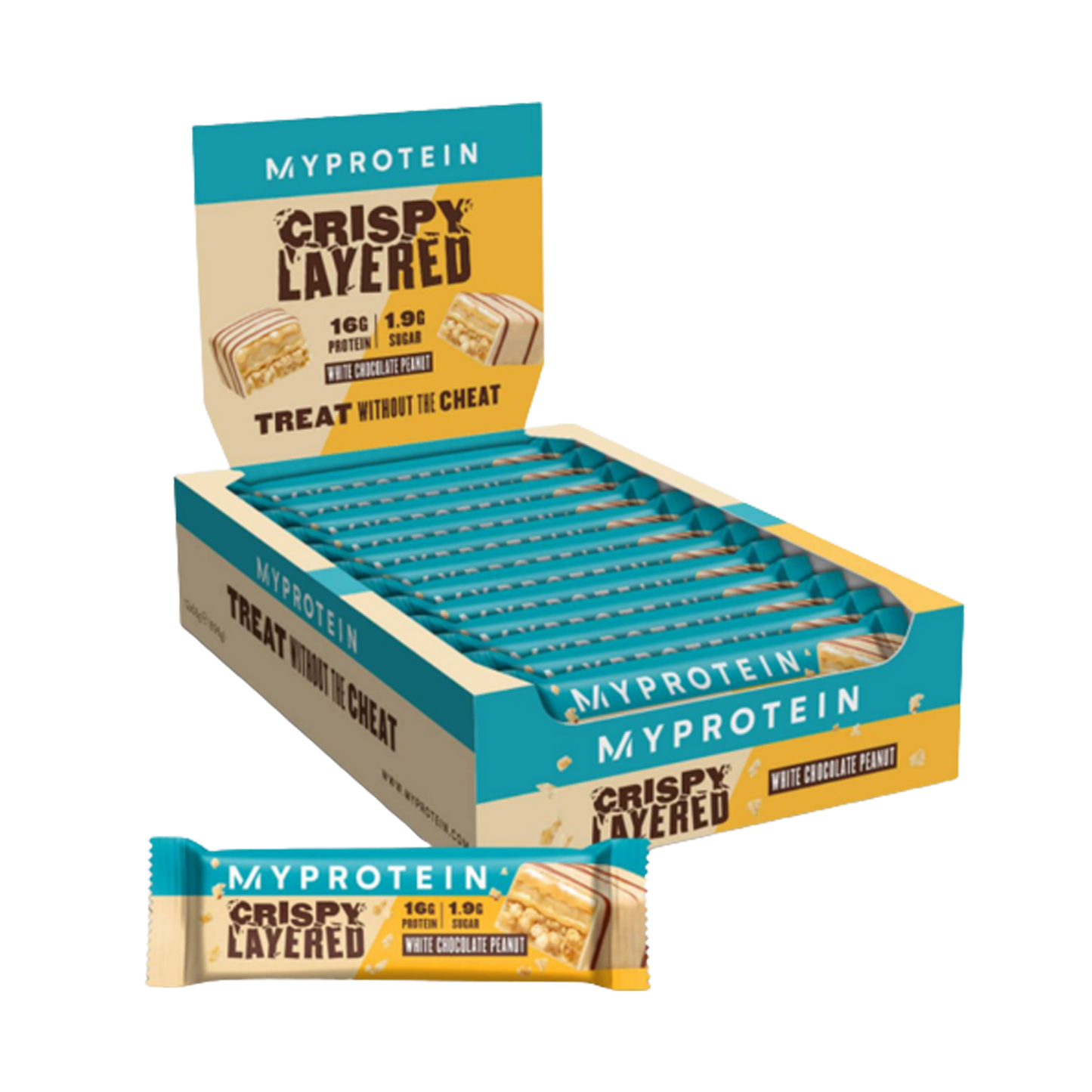 MyProtein Crispy Layered Protein Bar 12x58g Chocolate Caramel