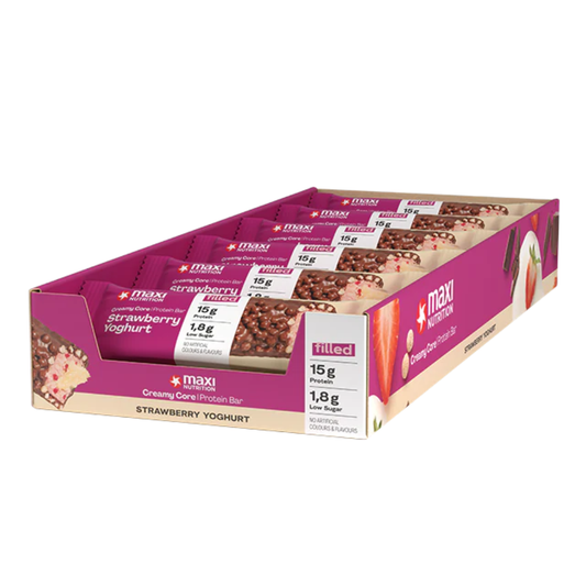 MaxiNutrition Creamy Core Protein Bar 12x45g Strawberry Yoghurt