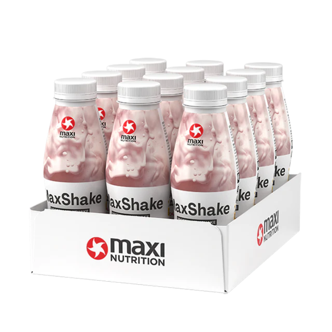 MaxiNutrition MaxShake Protein Milkshake 12x330ml Strawberry