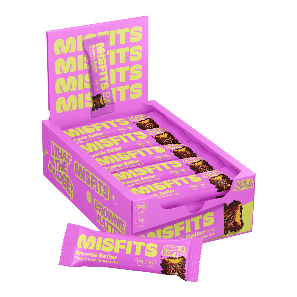 Misfits Plant-Based Protein Bar 15x50g Caramel Fudge