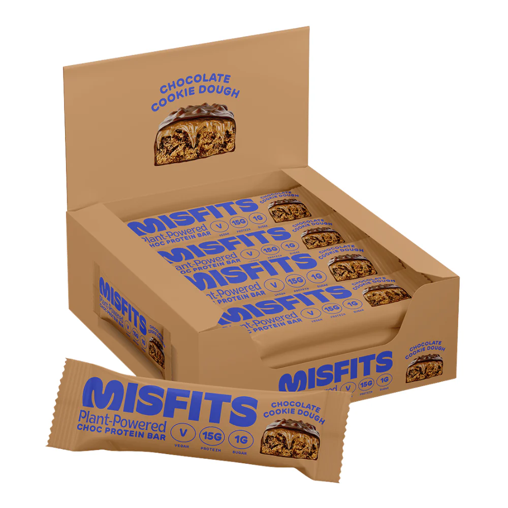 Misfits Plant-Based Protein Bar 15x50g Caramel Fudge