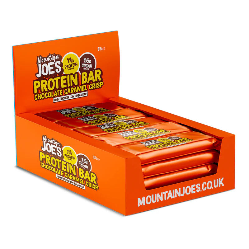 Mountain Joe's Protein Bar 12x35g White Chocolate Hazelnut