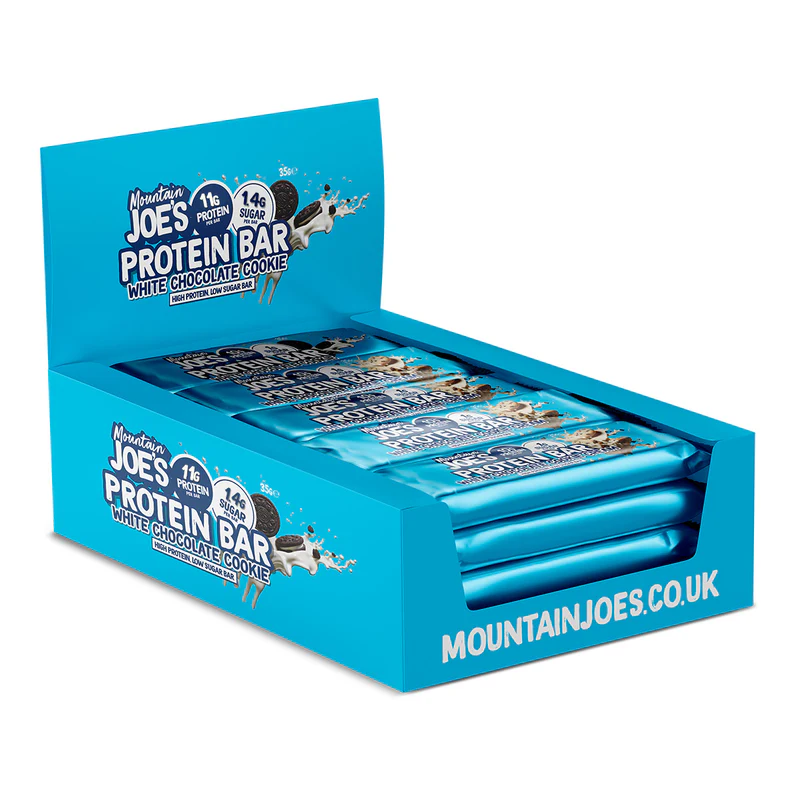 Mountain Joe's Protein Bar 12x35g White Chocolate Hazelnut