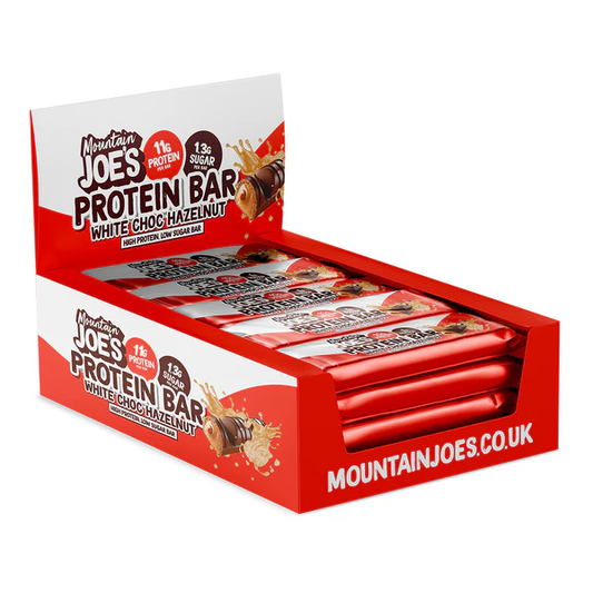 Mountain Joe's Protein Bar 12x35g White Chocolate Hazelnut