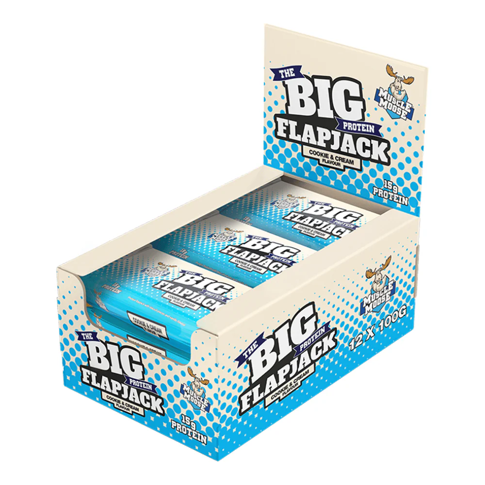 Muscle Moose Big Protein Flapjack 12x100g Chocolate