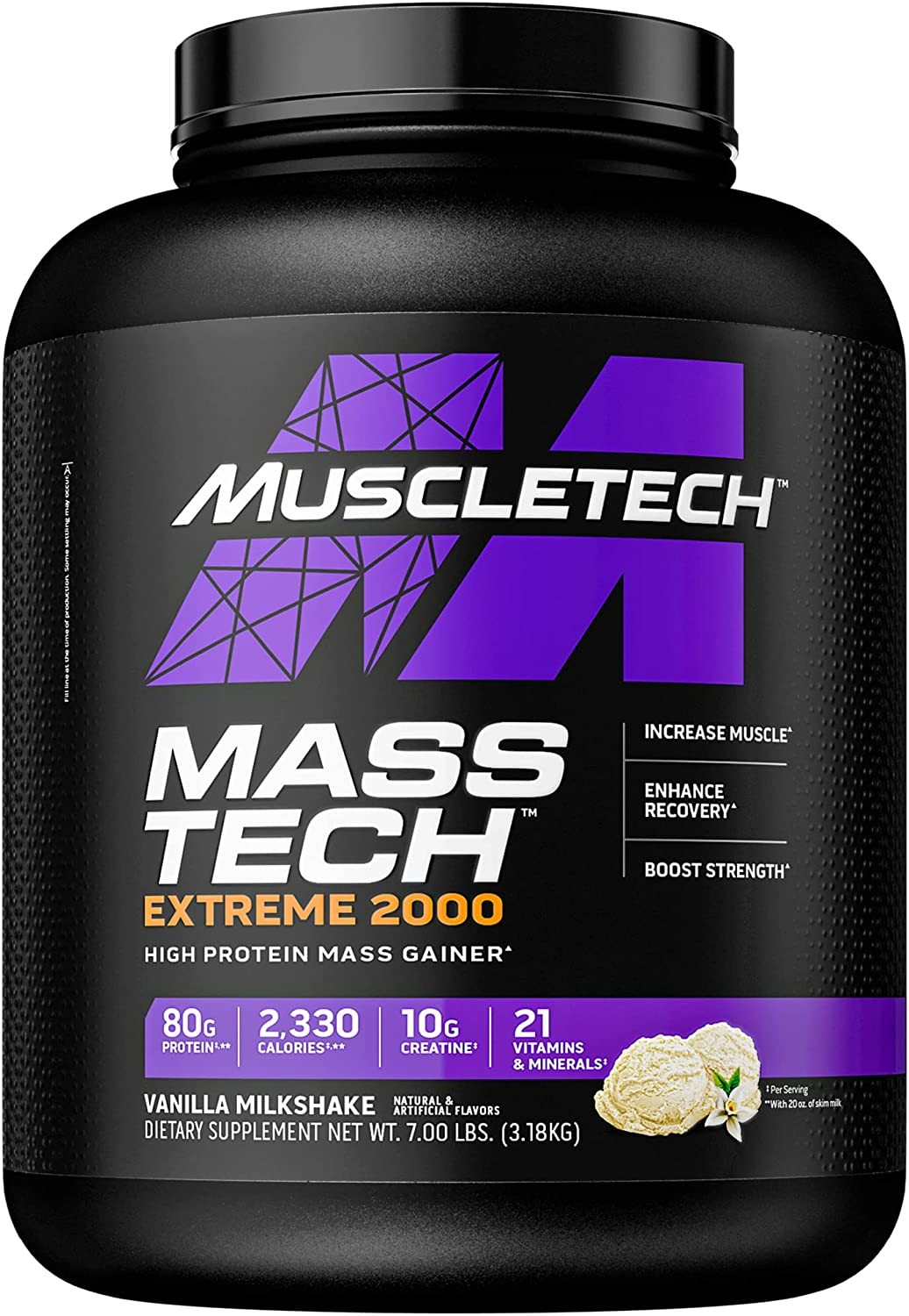 Muscletech Mass Tech Extreme 3.18kg Vanilla Milkshake