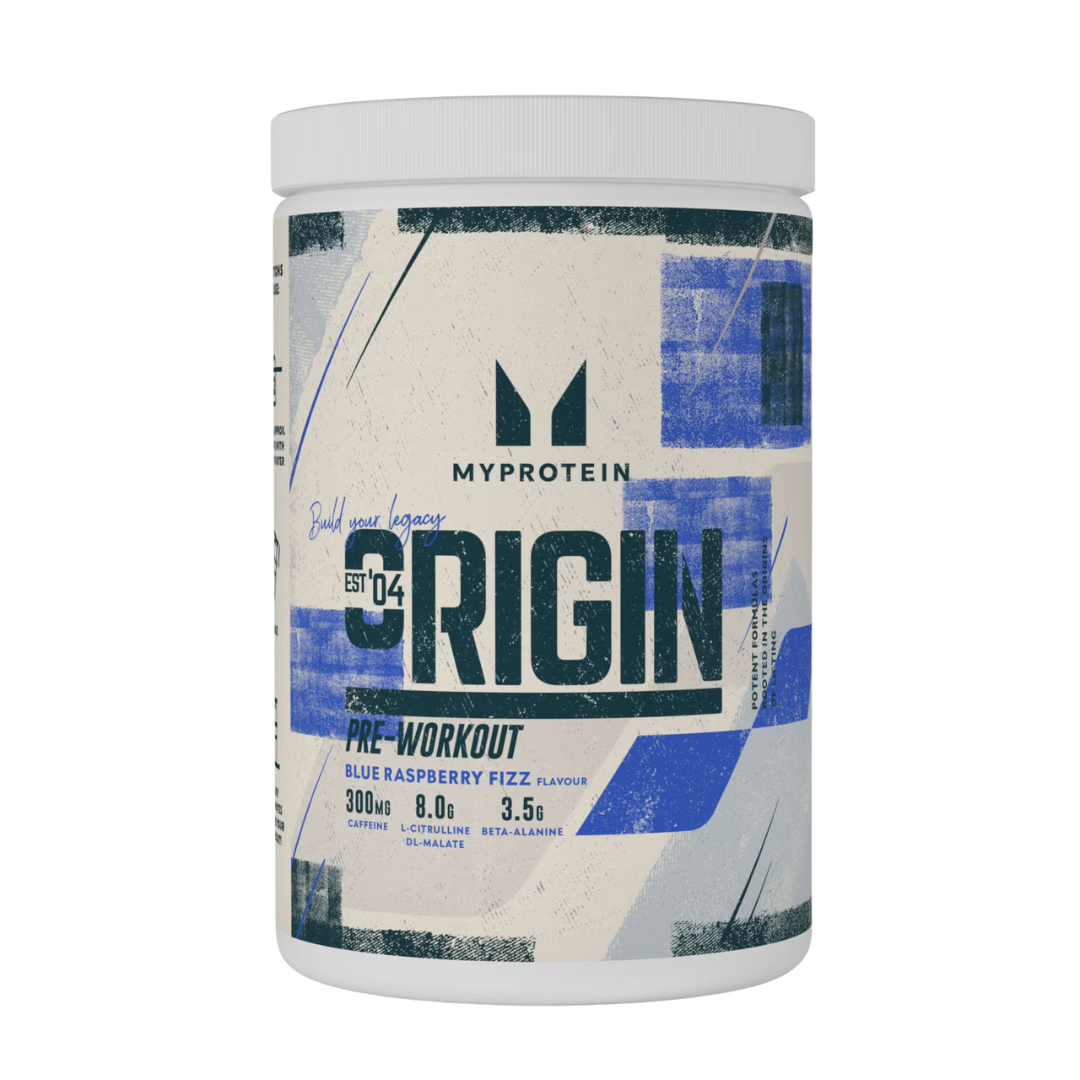 MyProtein Origin Pre-Workout 600g Blue Raspberry Fizz